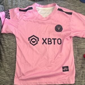 Pink Kids Soccer Jersey